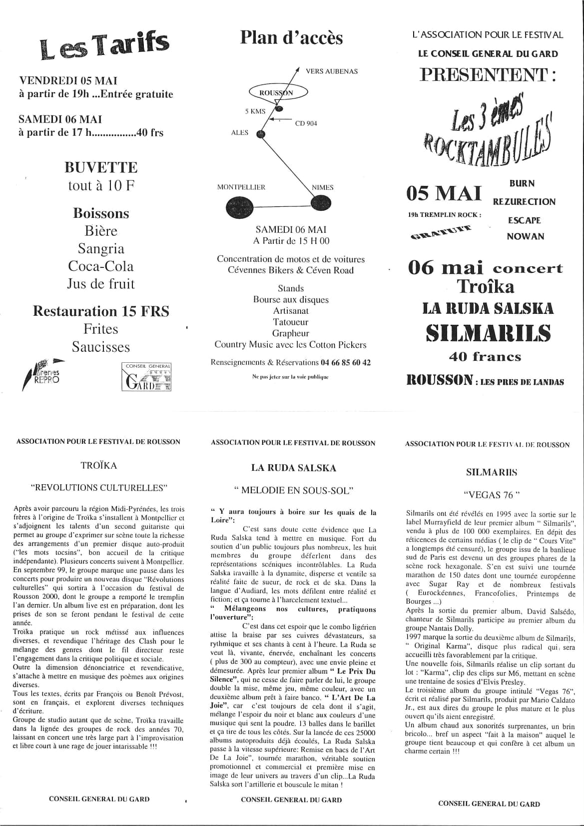 Affiche du festival Les Rocktambules 3