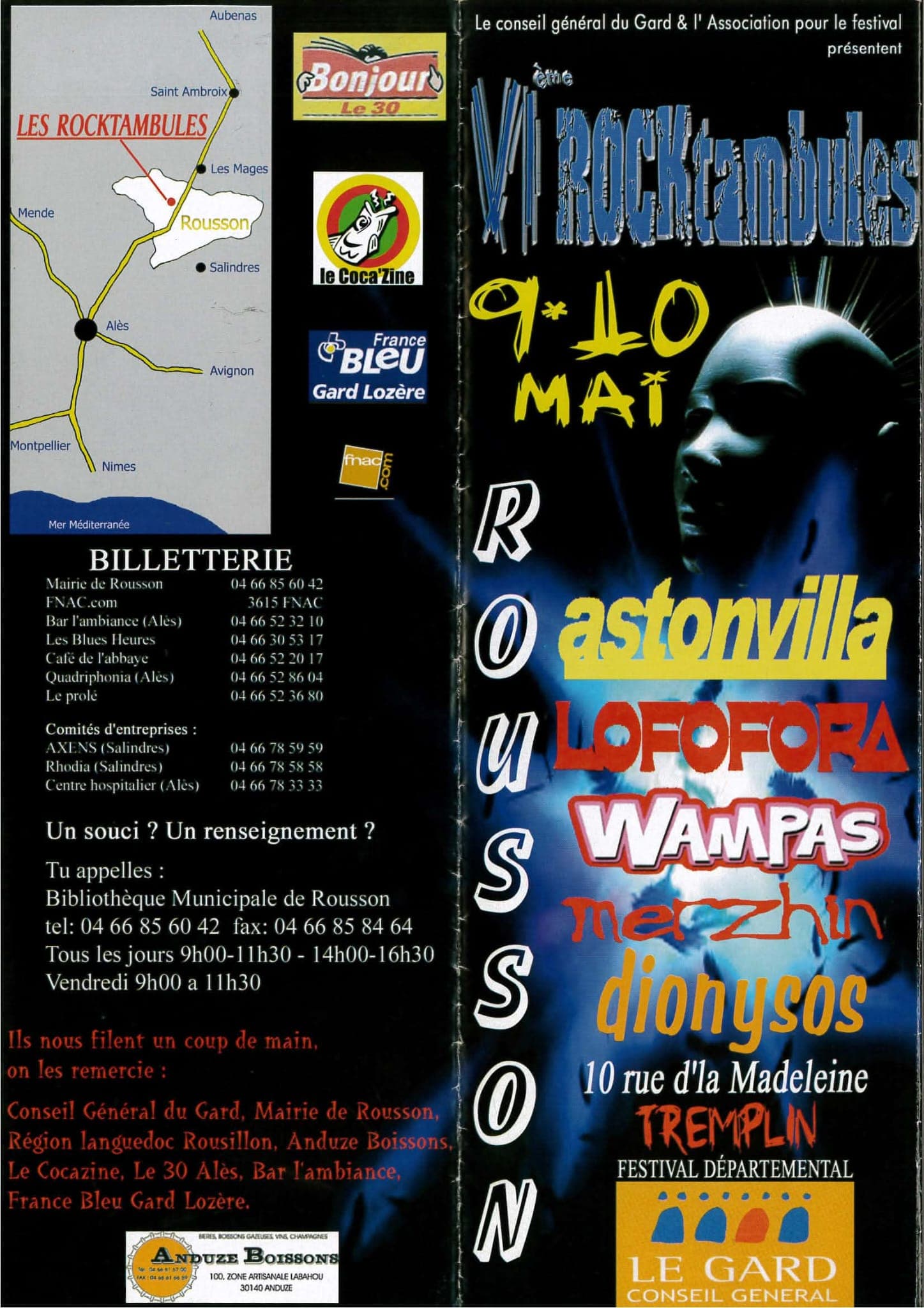 Affiche du festival Les Rocktambules 6