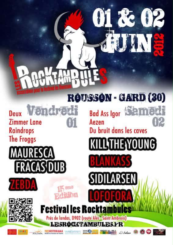 Affiche du festival Les Rocktambules 15