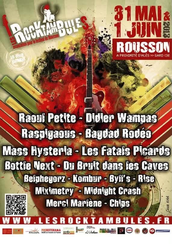 Affiche du festival Les Rocktambules 16