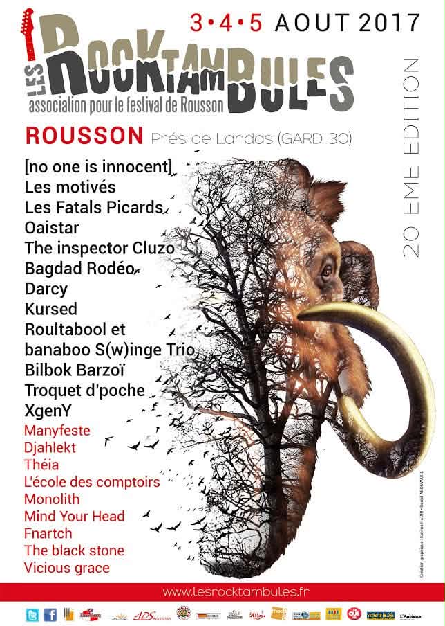 Affiche du festival Les Rocktambules 20